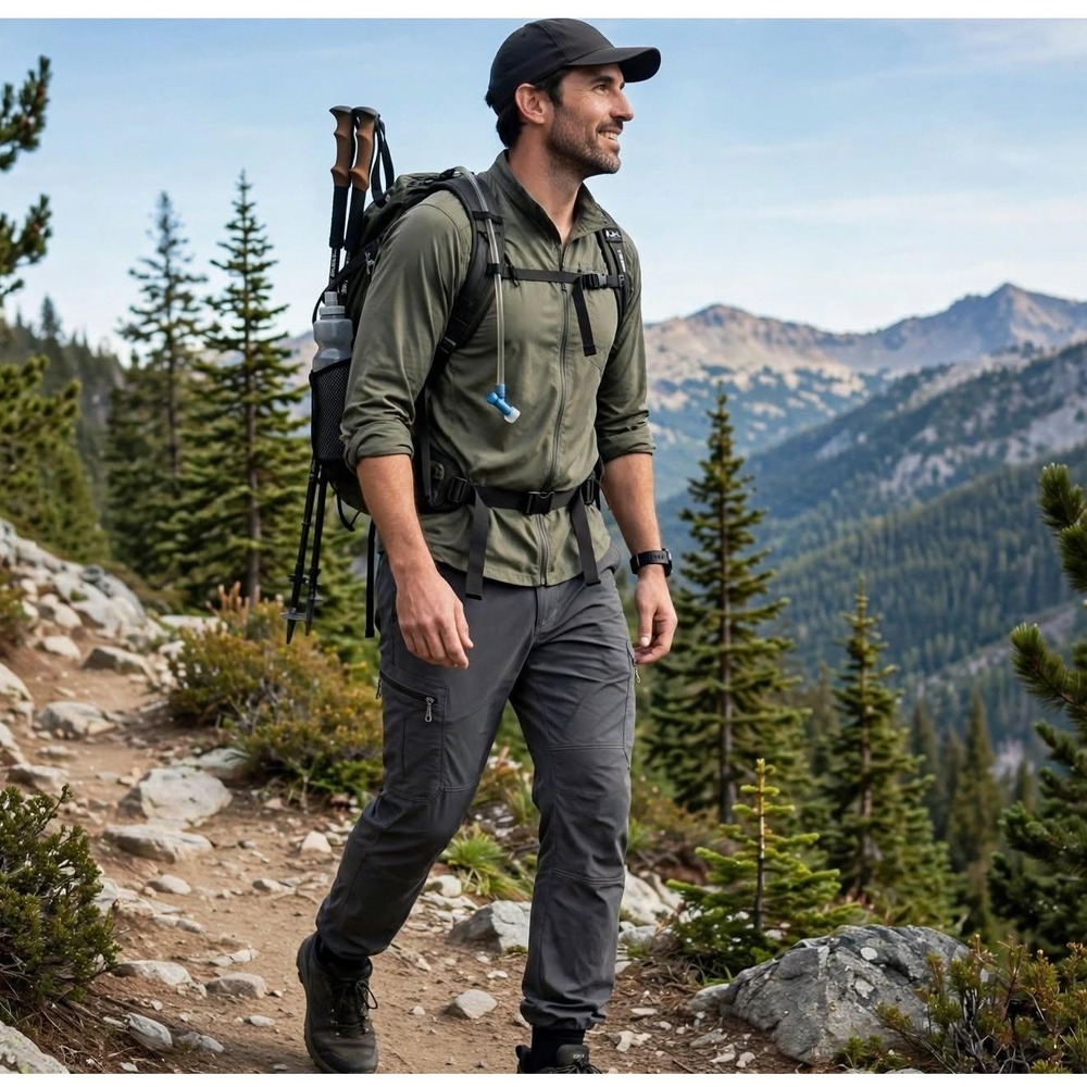 Kuhl Straight Cut Cargo Pants Mens 32x30 Gray Outdoor Hiking Work Pants Outdoor